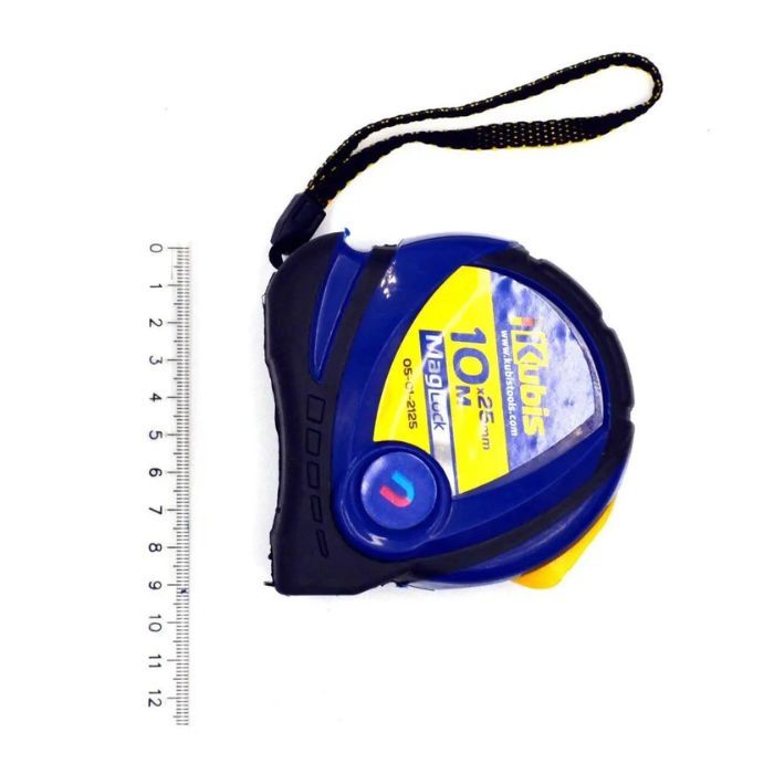 Рулетка вимірювальна 10 м*25 мм MagLock, з магнітами, ТМ Kubis