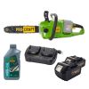 Аккумуляторная пила Procraft PCA40/2 + 2 акб 4Ач + ЗУ charger20/2 + Масло для цепи 1л