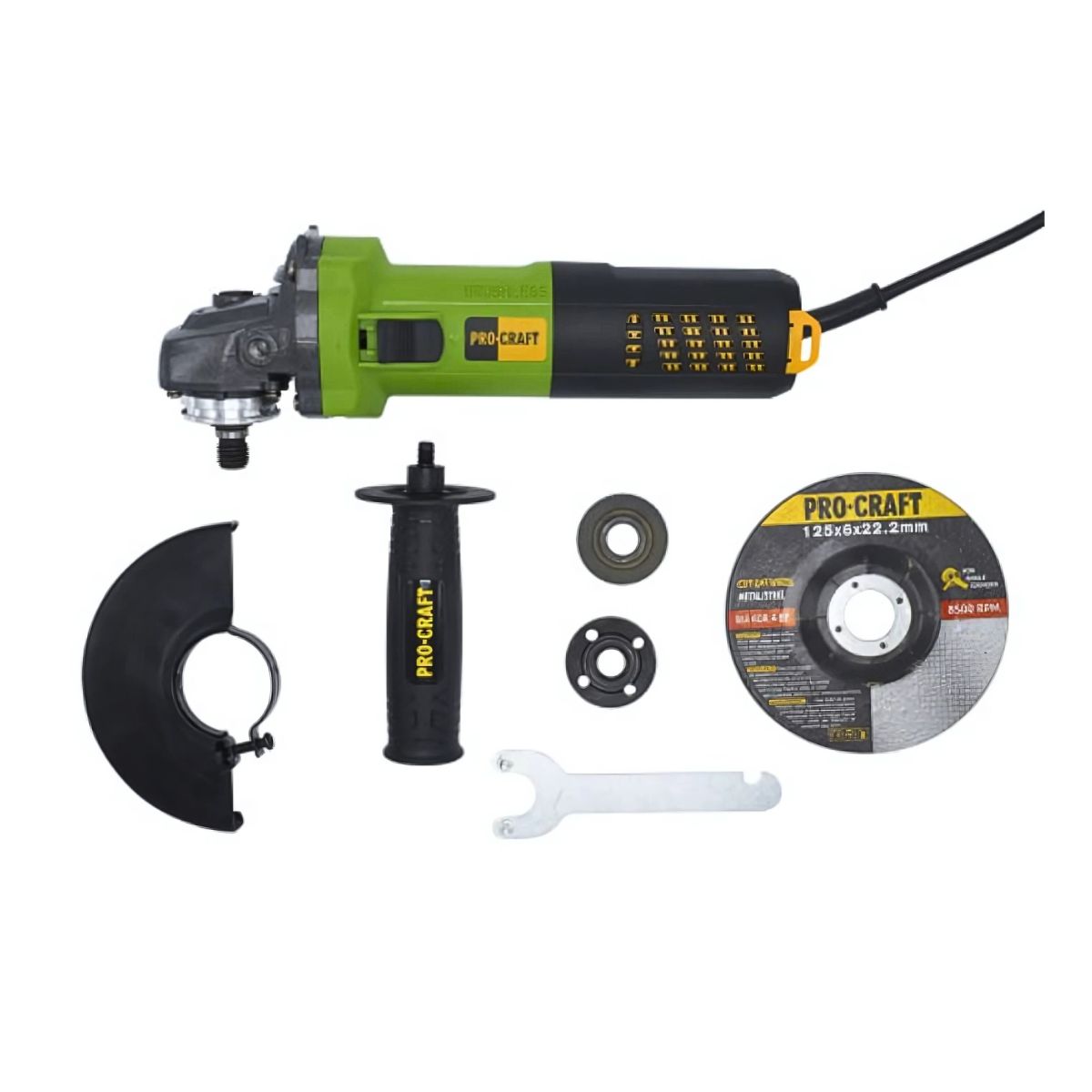 Углошлифовальная безщеточная машина Procraft PW1550 125 мм