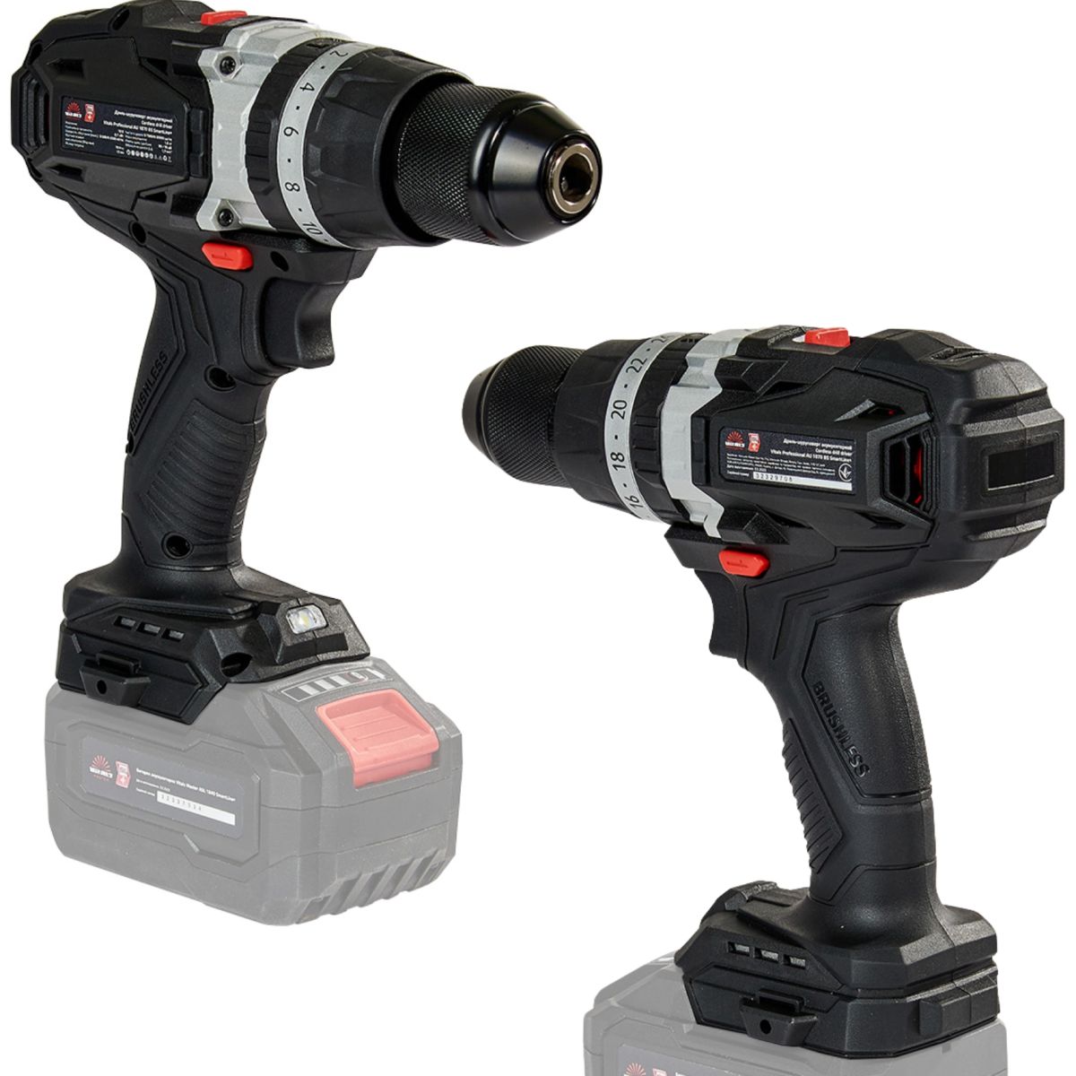 Дриль-шурупокрут акумуляторний Vitals Professional AU 1870 BS SmartLine+