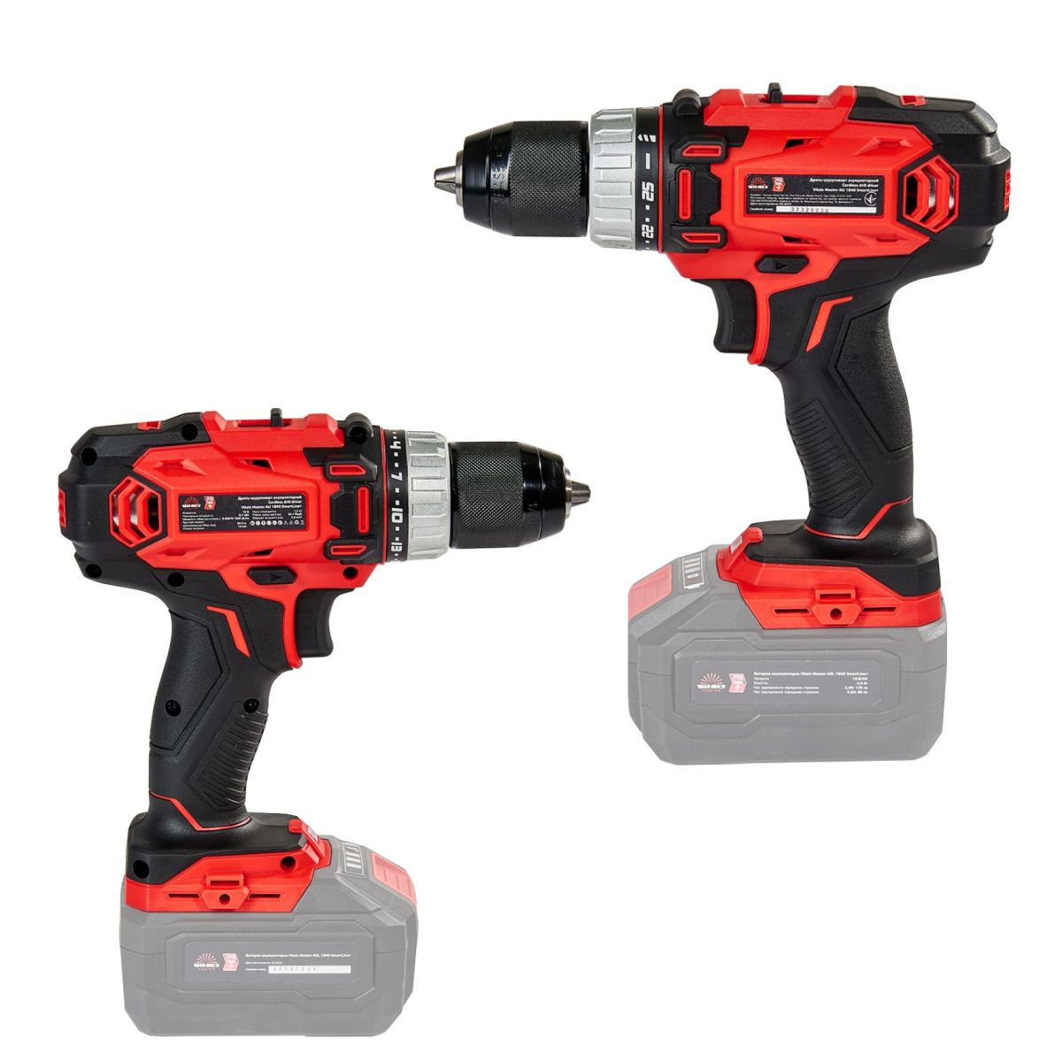 Дриль-шурупокрут акумуляторний Vitals Master AU 1840 SmartLine+