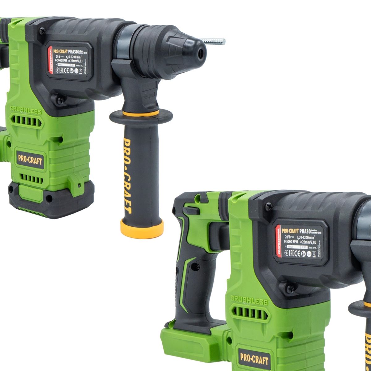 Акумуляторний перфоратор Procraft PHA30 (без АКБ та ЗП)