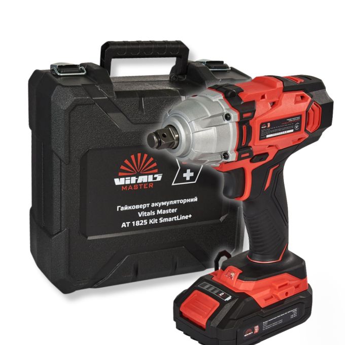 Гайкокрут акумуляторний Vitals Master AT 1825 Kit SmartLine+