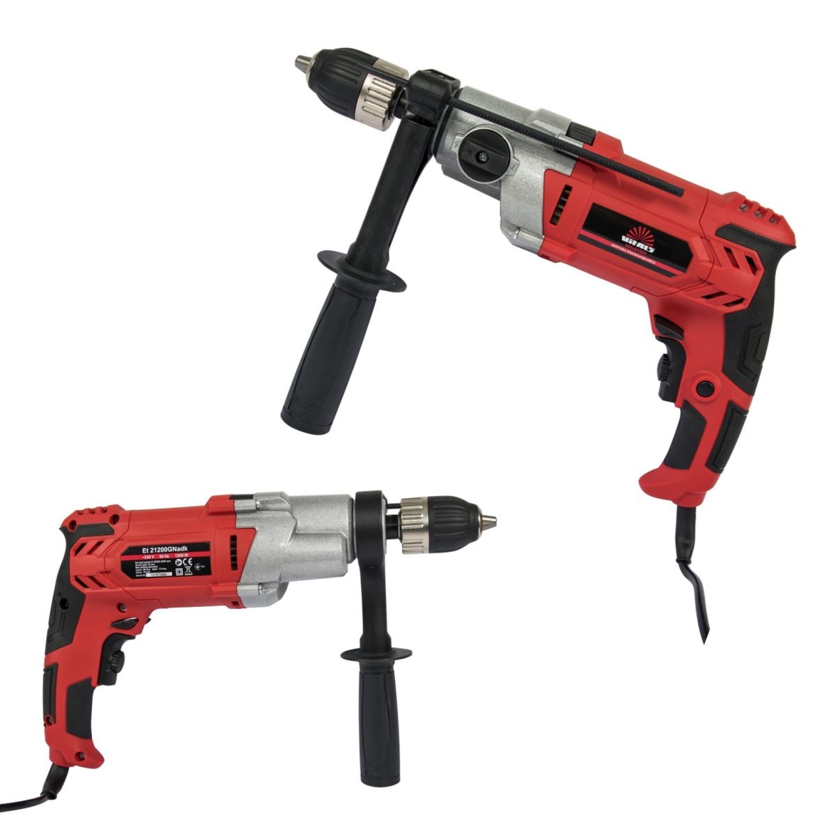 Дриль електричний ударний Vitals Master Et 21200GNadk