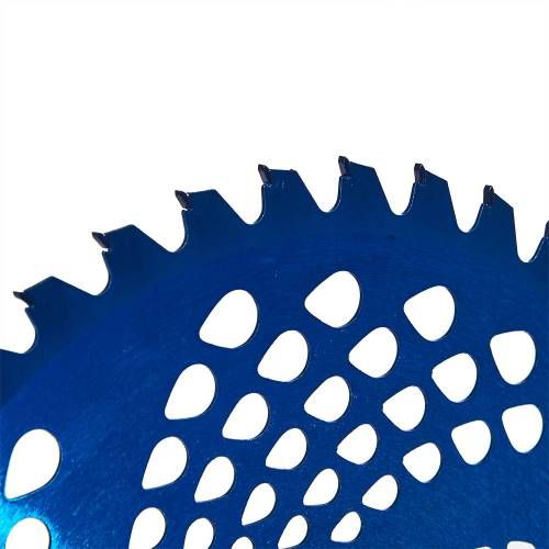 Нож к мотокосе 40 зуб. (нерж.сталь) с гальваническим покрытием уп. Vitals Синий