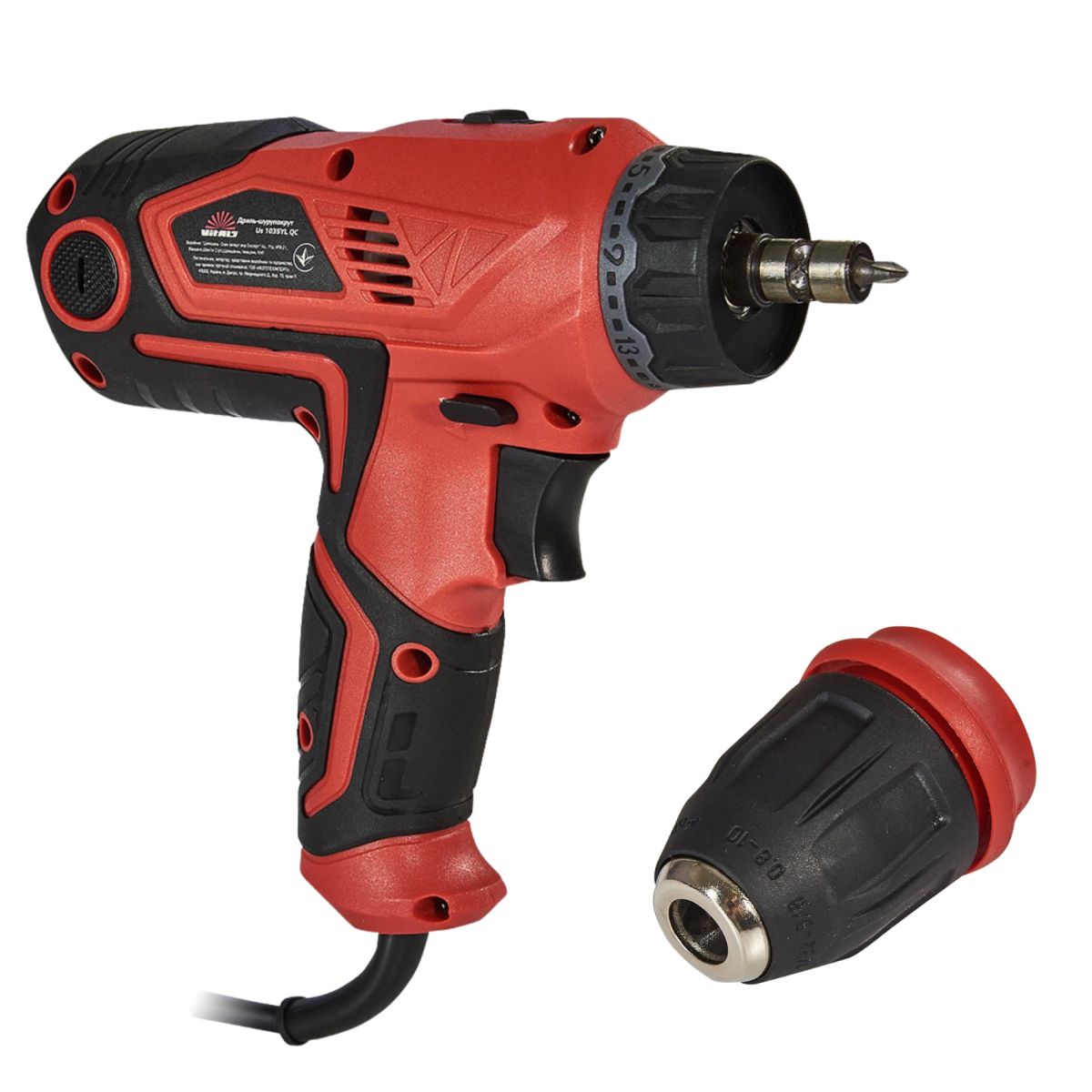 Дриль-шурупокрут електричний Vitals Us 1035YL QC