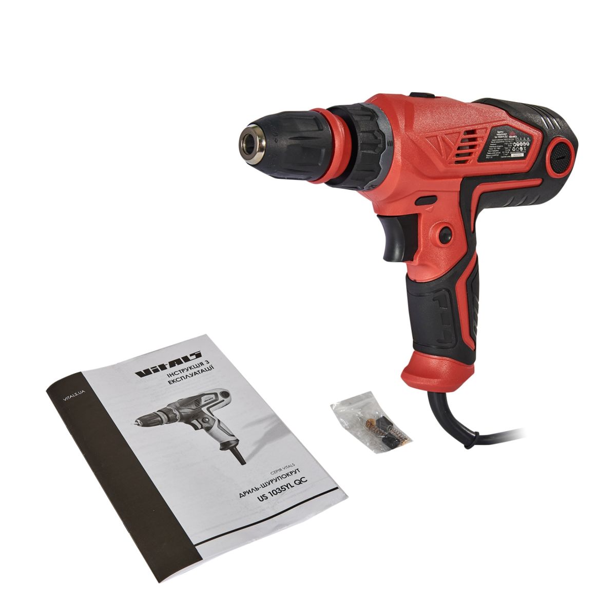 Дриль-шурупокрут електричний Vitals Us 1035YL QC