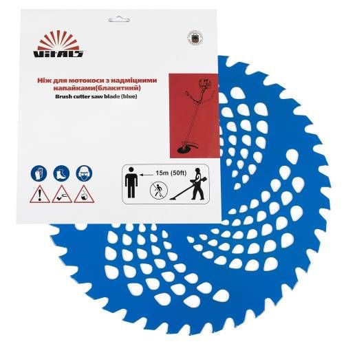 Нож к мотокосе 40 зуб.(нерж.сталь) в уп. Синий