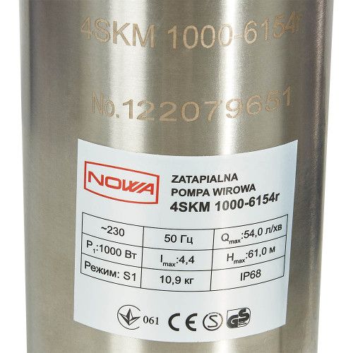 Насос погружной вихревой скважинный NOWA 4SKM 1000-6154r