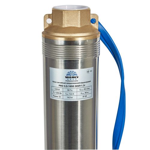 Насос погружной центробежный скважинный устойчив к песку Vitals Aqua PRO 3.5-16SD 3059-1.2r
