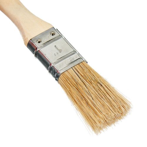 Кисть флейцевая деревянная рукоятка 1″ INGCO