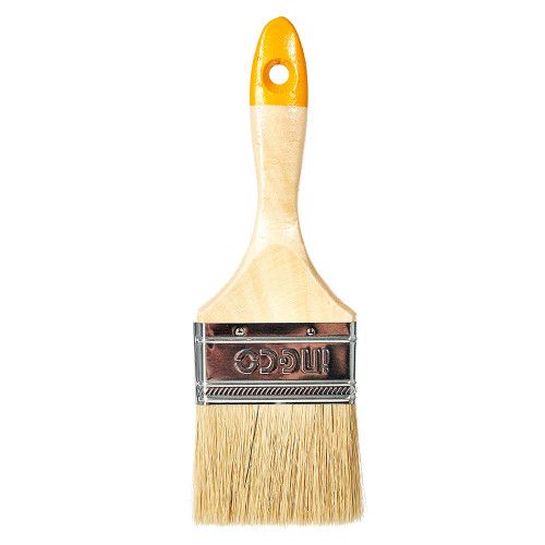Кисть флейцевая деревянная рукоятка 3″ INGCO