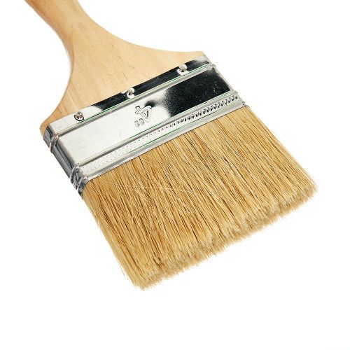 Кисть флейцевая деревянная рукоятка 4″ INGCO