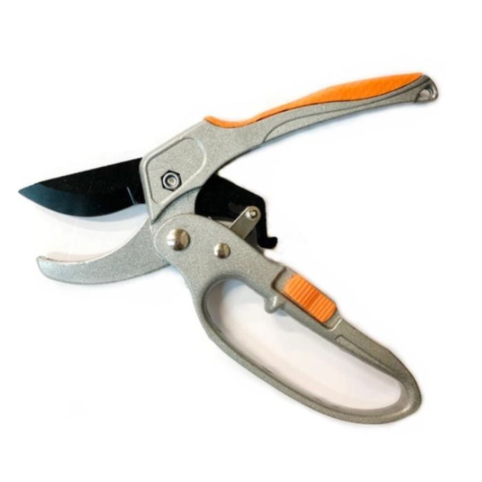 Секатор садовий з храповим механізмом d=20 мм, HRC 53-55, 200 мм