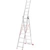 Лестница алюминиевая 3-х секционная Цветок PRO (3х8 ступенек) (110-9308)
