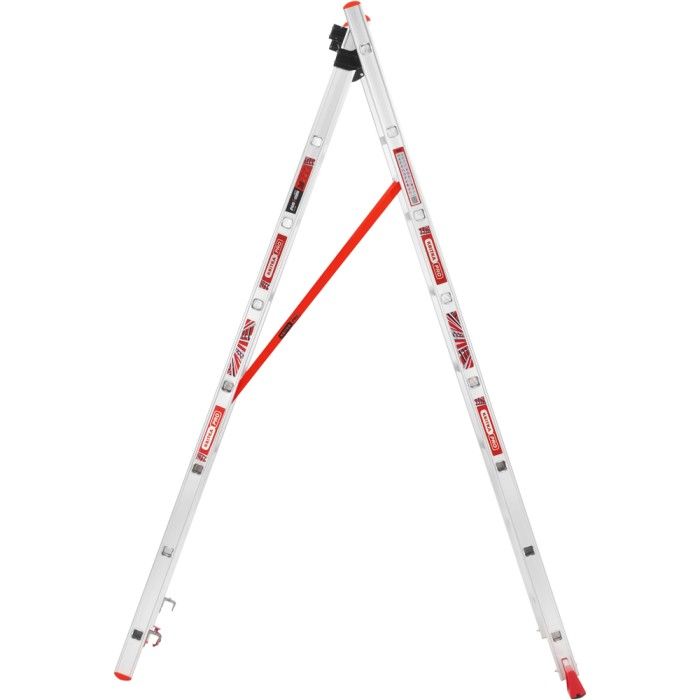 Лестница алюминиевая 3-х секционная Цветок PRO (3х8 ступенек) (110-9308)