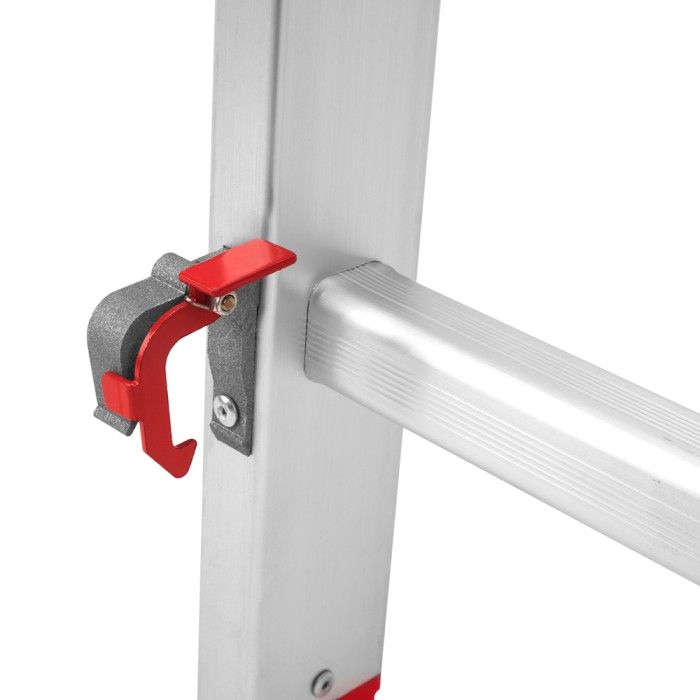 Лестница алюминиевая 3-х секционная Цветок PRO (3х8 ступенек) (110-9308)