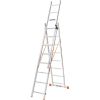 Драбина алюмінієва 3-х секційна BLUETOOLS (3х8 сходинок) (160-9005)