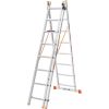 Драбина алюмінієва 3-х секційна BLUETOOLS (3х8 сходинок) (160-9005)