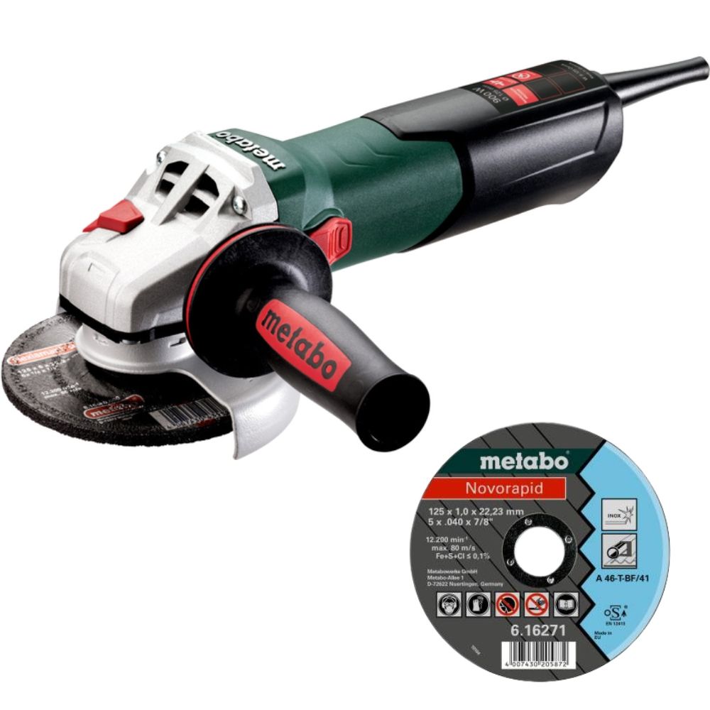 Кутова шліфмашина Metabo W 9-125 QUICK (0.9 кВт, 125 мм)