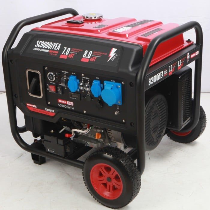 Інверторний бензиновий генератор КВІТКА PRO SC9000iYEA (8 кВт, є вихід під ATS) (110-7042)