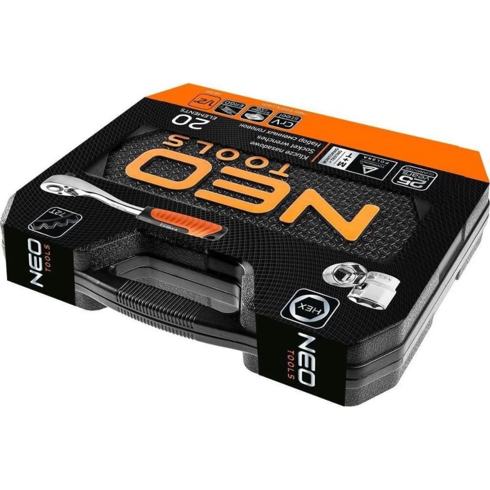 Набір змінних головок NEO Tools (20 предметів) (08-661)