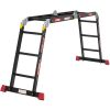 Драбина-трансформер алюмінієва Квітка PRO HD BLACK (4х3 сходинки) (110-9039)