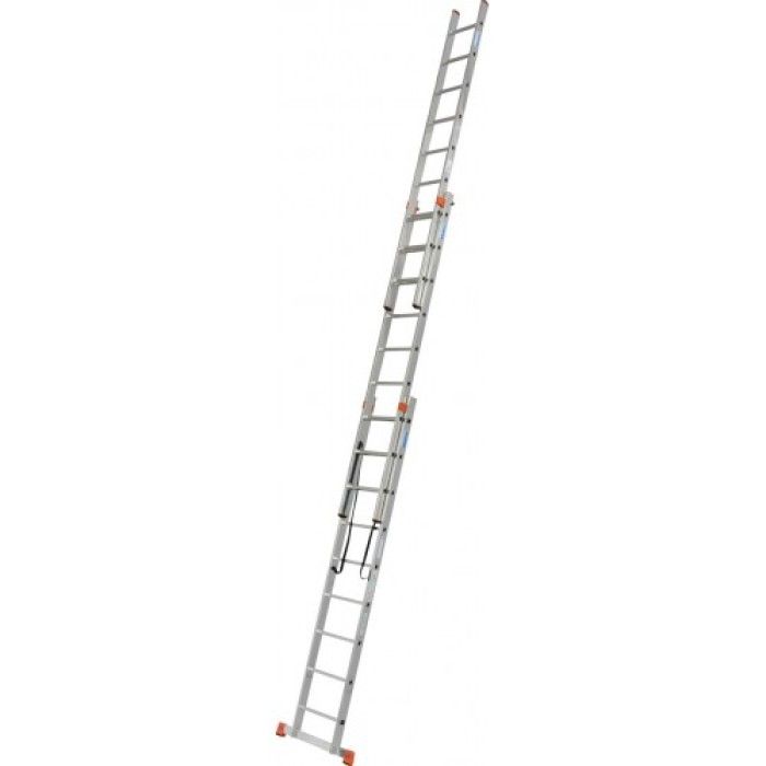 Універсальна 3-секційна драбина KRAUSE Tribilo (3х9 сходинок) (129673)