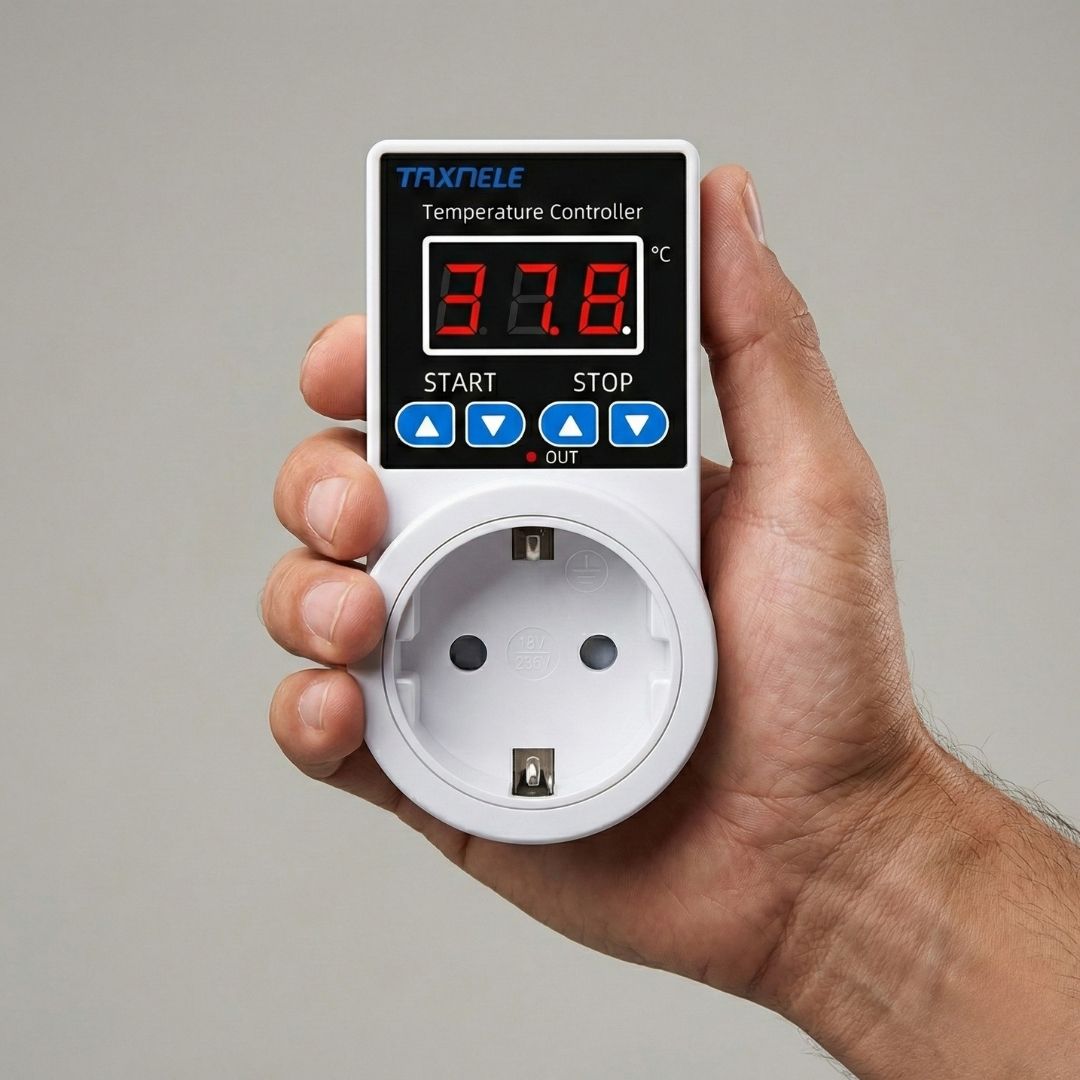 Розетка-термостат, цифровий регулятор температури, розетка 110 В, 220 В, датчик NTC