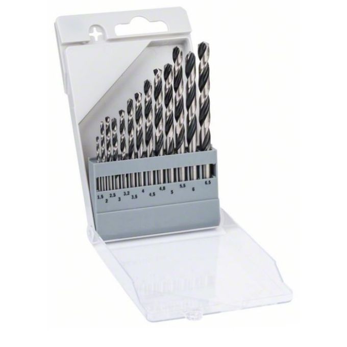 Набір свердл по металу (13шт), 1,5-6,5 мм, HSS PointTeQ, Bosch