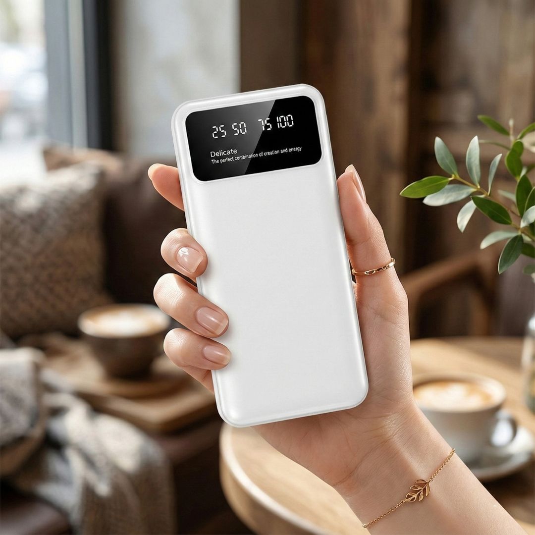 Портативний акумулятор Oarmio-21 10000 мАг із вбудованим дротом