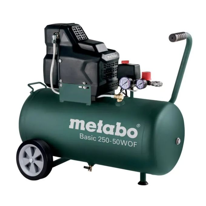 Компресор 50 л. безмасляний 220 л/хв Basic 250-50 W OF, Metabo (601535000)
