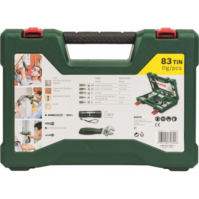 Набор принадлежностей Bosch V-Line-83 (83 предмета) (2607017193)
