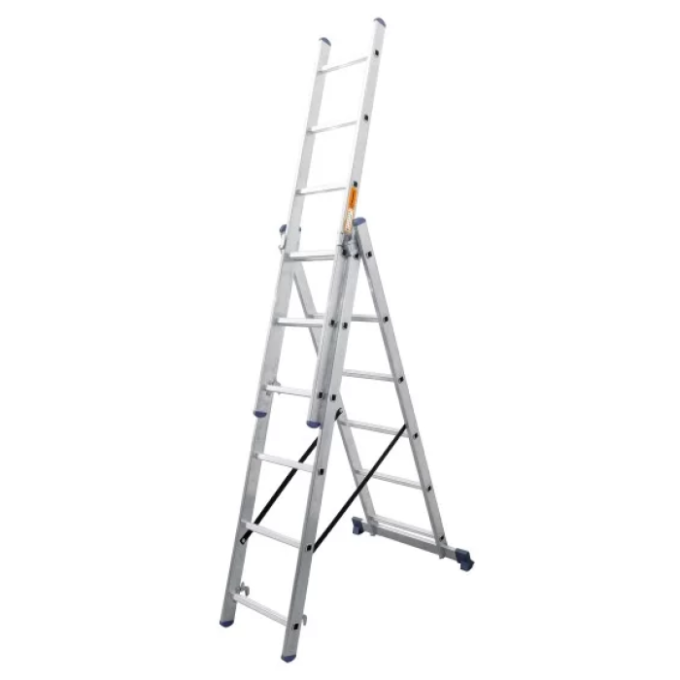 Драбина алюмінієва 3-х секційна BLUETOOLS Expert (3х12 сходинок) (160-9029)
