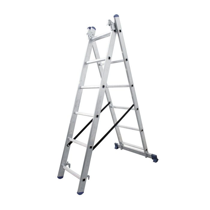 Драбина алюмінієва 3-х секційна BLUETOOLS Expert (3х12 сходинок) (160-9029)