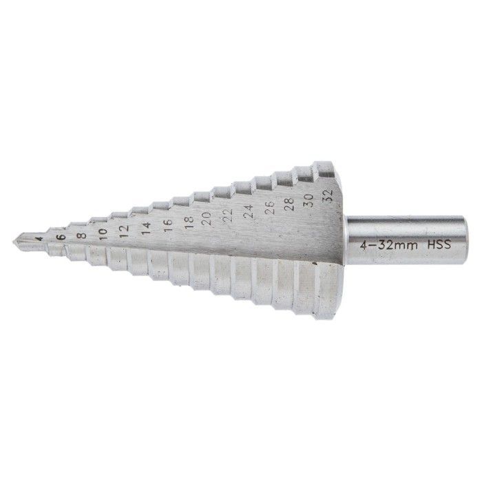 Ступенчатое сверло GRAPHITE (15 ступ., 4-32 мм, 65 мм) (57H740)