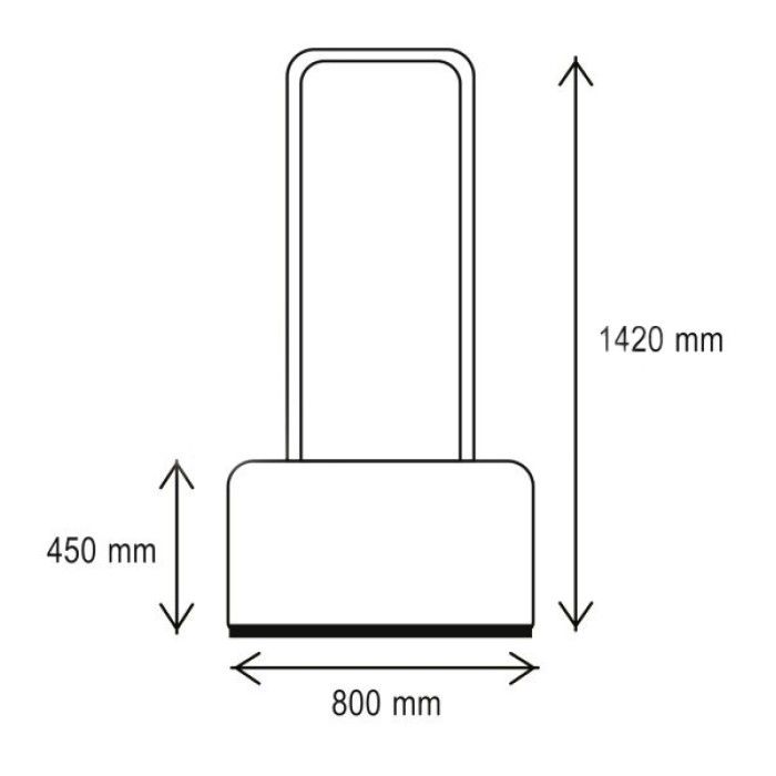 Отвертыватель для уборки снега MAAN ECO 3746 (800х450/1420 мм)