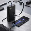 Повербанк 57000 мАг K8 Power Bank 120W з дисплеєм та USB-C швидка зарядка чорний