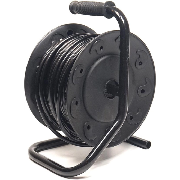 Морозостійкий подовжувач на котушці PowerPlant (-20°С, 25 м, 4 розетки) (PPRA16M25S4L)