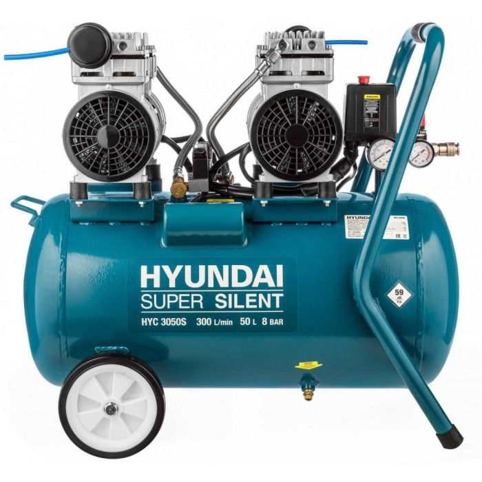 Компрессор воздушный Hyundai HYC 3050S (2 кВт, 300 л/мин, 50 л)