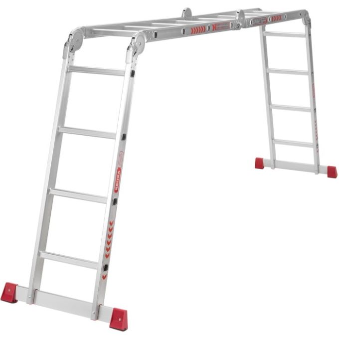 Драбина-трансформер алюмінієва Квітка PRO HD (4х4 сходинки) (110-9604)