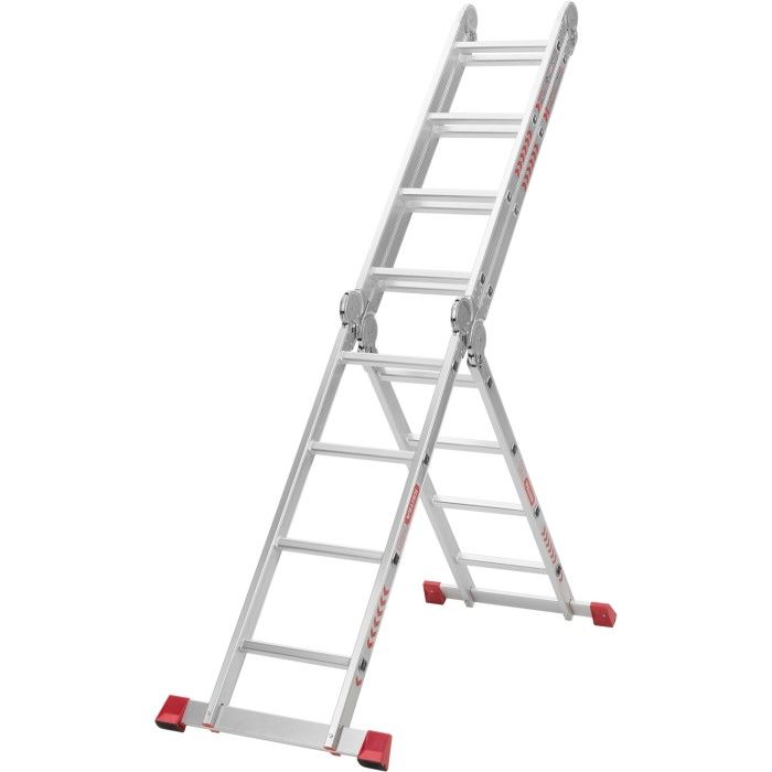 Драбина-трансформер алюмінієва Квітка PRO HD (4х4 сходинки) (110-9604)