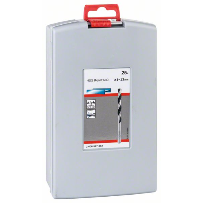 Набір свердл по металу (25), 1-13 мм, HSS PointTeQ, Bosch