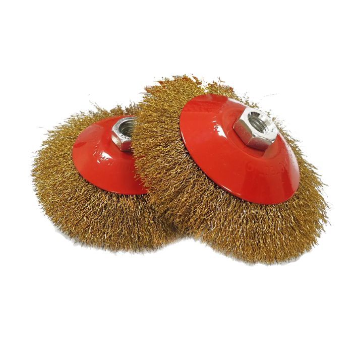 60-50125 Щітка металева 125мм*М14 для КШМ, тарілка м'яка "BlackStar"