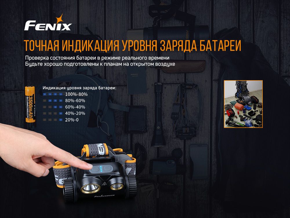 Фонарь налобный Fenix HM65R налобный Fenix HM65R