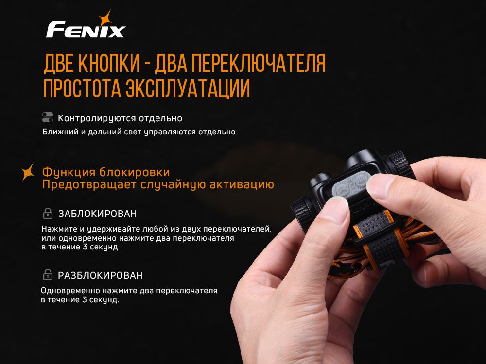 Фонарь налобный Fenix HM65R налобный Fenix HM65R