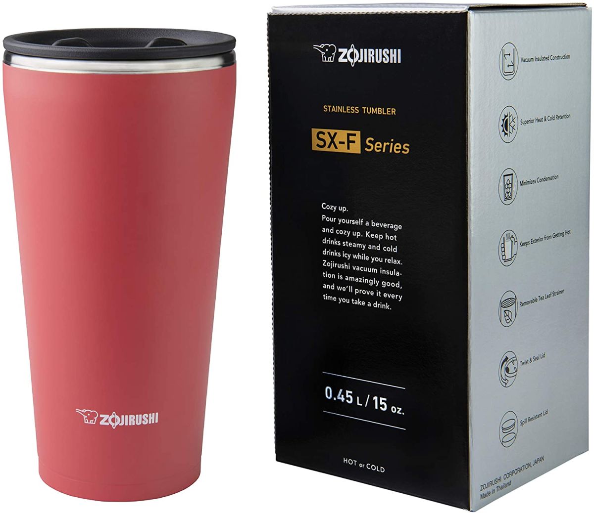 Термостакан ZOJIRUSHI SX-FSE45PV з ситечком 0.45 л, червоний