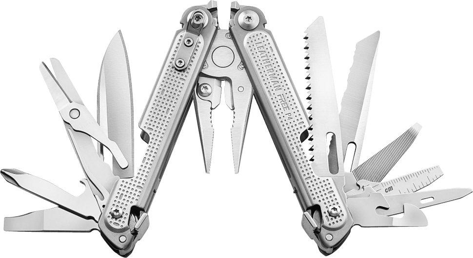 Мультиинструмент Leatherman Free P4, синтетический чехол, картонная коробка