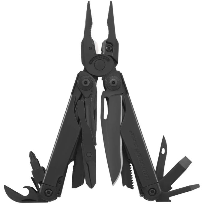 Мультиінструмент Leatherman Surge BLACK, синтетичний чохол, картонна коробка