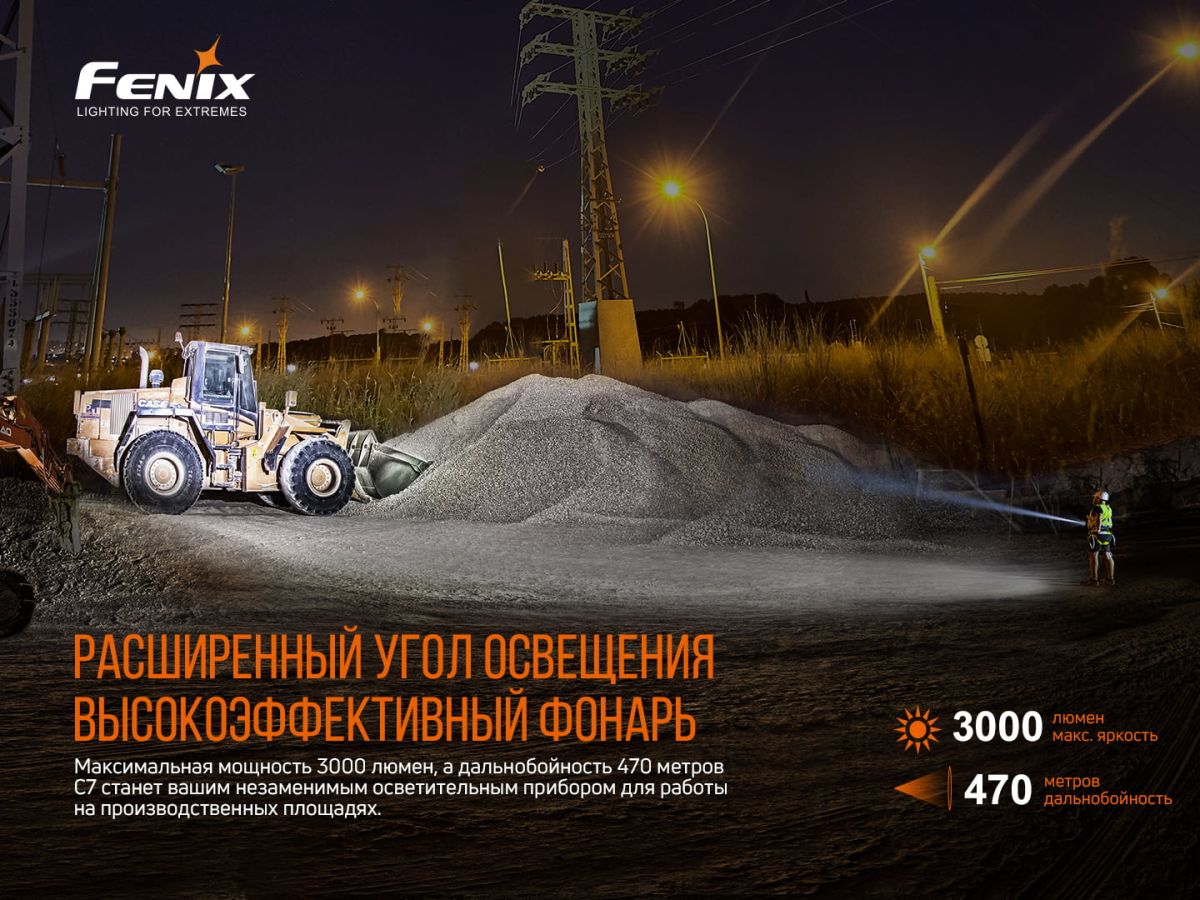 Фонарь ручной Fenix C7 фонарь ручной Fenix C7